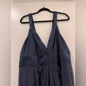 Navy Blue Maxi Dress. Formal.